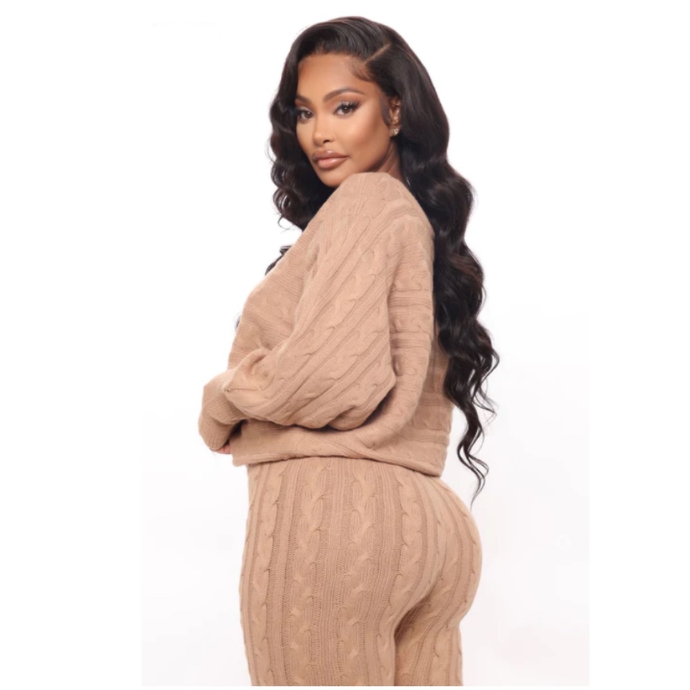 Fashion Nova - Got Me Chilled Down Sweater/Legging Set - Mocha